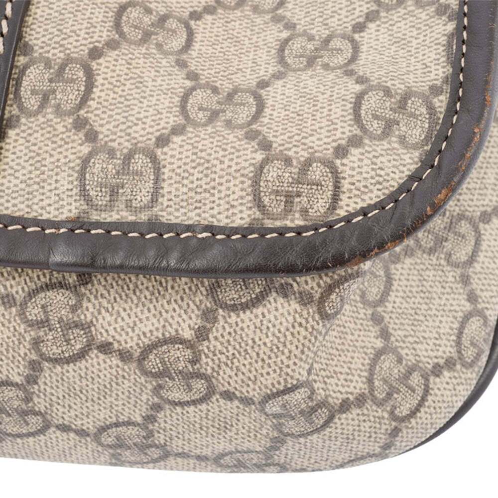 GUCCI Authentic Brown Leather Shoulder Bag - Picture 4 of 13